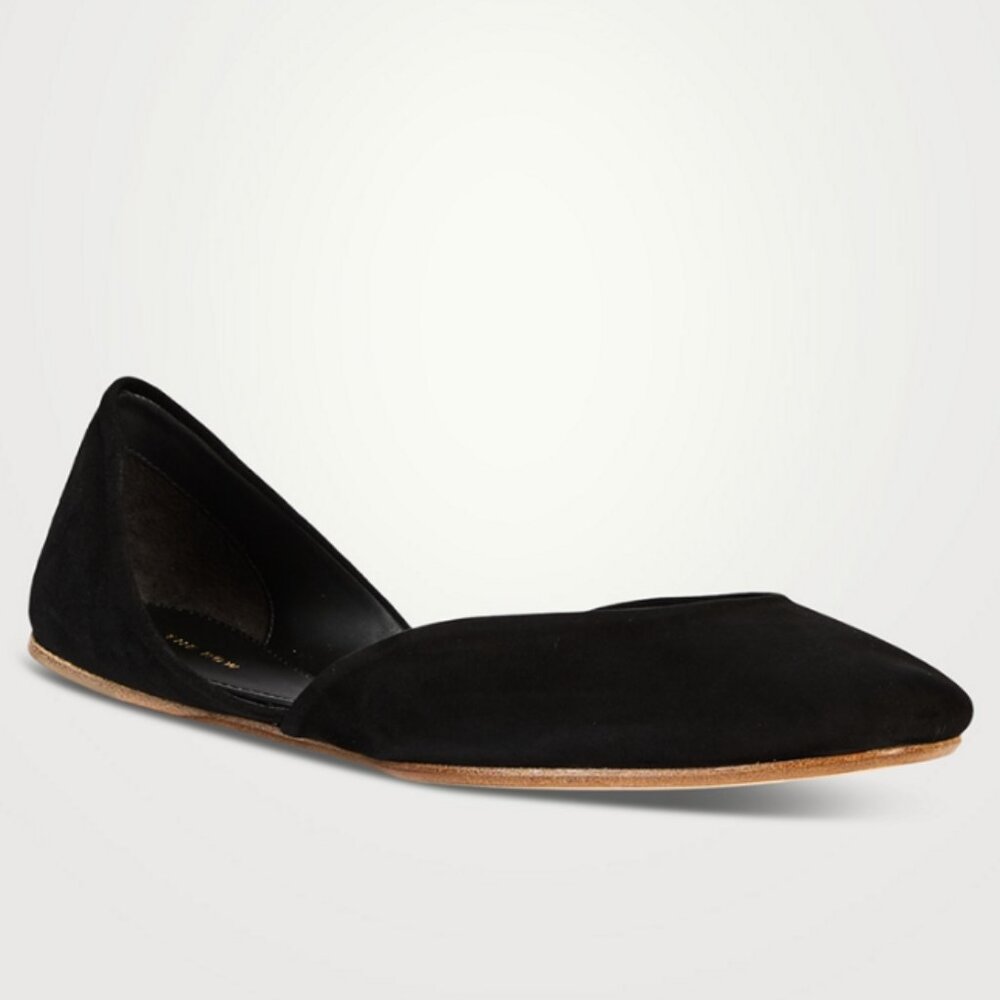 BNWT AW24 THE ROW GEMMA SUEDE BALLET FLATS 37